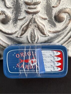 NWT The Spring Shop Sardine Can Butter Dish